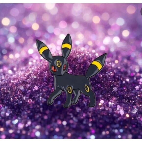 Independent Other - Pokémon Eevee Evolution - Umbreon Enamel Pin: Mystic Night-Themed Collectible